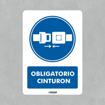 Señal de Obligatorio Cinturón