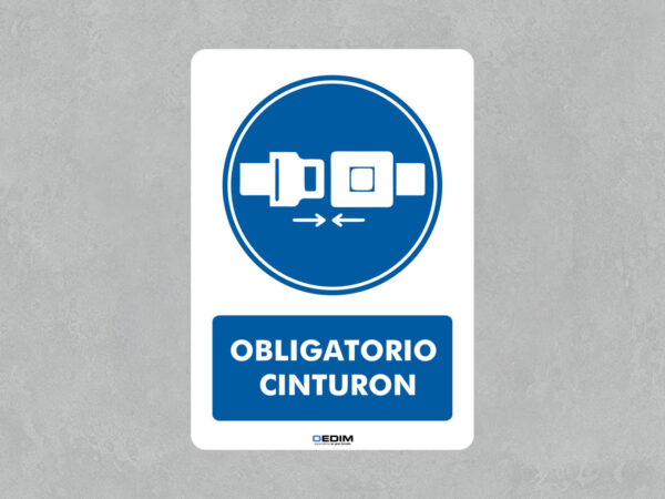 Señal de Obligatorio Cinturón