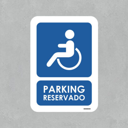 Señal de Parking para minusválidos