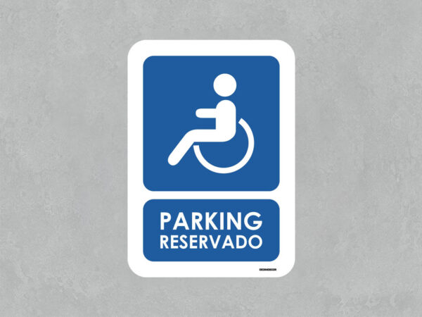 Señal de Parking para minusválidos