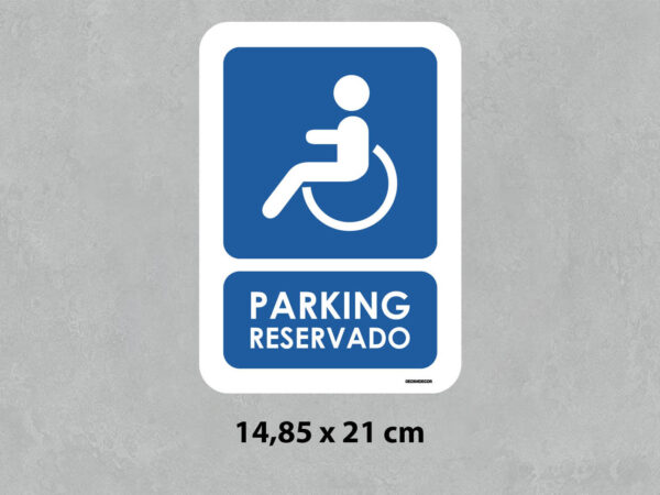 Señal de Parking para minusválidos