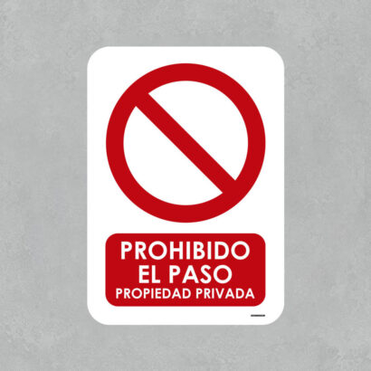 Señal de Prohibido el Paso