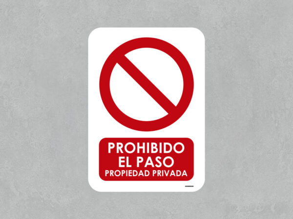 Señal de Prohibido el Paso