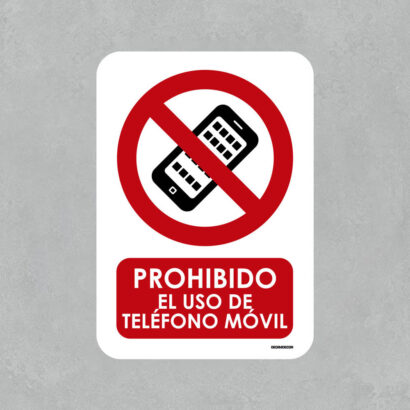 Señal Prohibido Uso de Teléfono Móvil