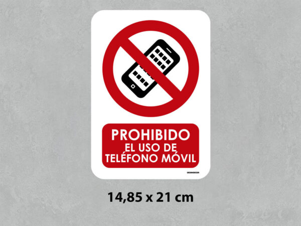 Señal Prohibido Uso de Teléfono Móvil