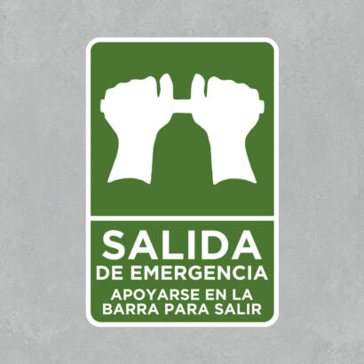 Señal Salida de Emergencia Barra