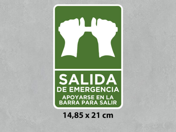 Señal Salida de Emergencia Barra