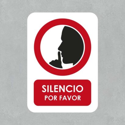 Señal silencio por favor