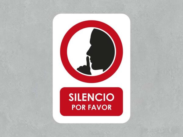 Señal silencio por favor