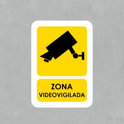 Señal Zona videovigilada