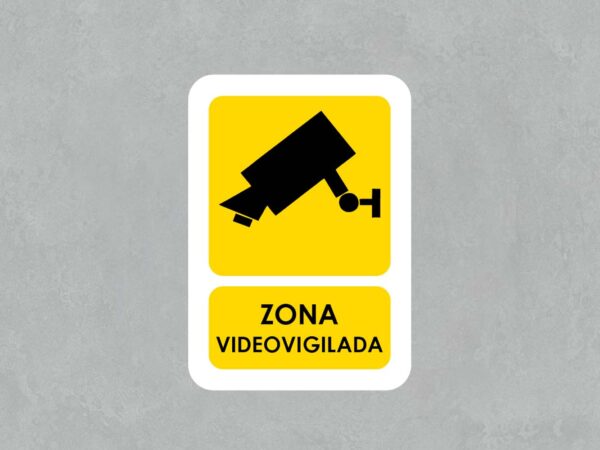 Señal Zona videovigilada