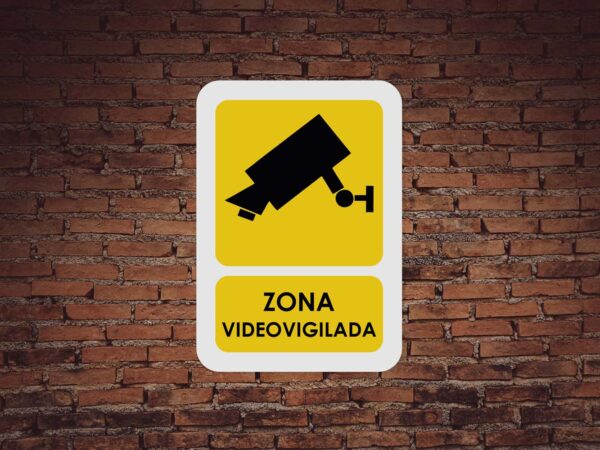 Señal Zona videovigilada