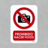 Señal Prohibido Tomar Fotografías