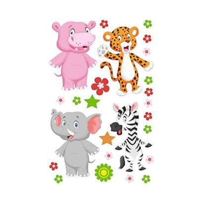 Pack Figuras Vinilo Blanco Animales Selva