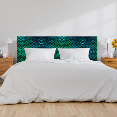 Cabecero Cama PVC Imitación Piel de Serpiente