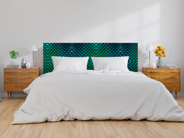 Cabecero Cama PVC Imitación Piel de Serpiente