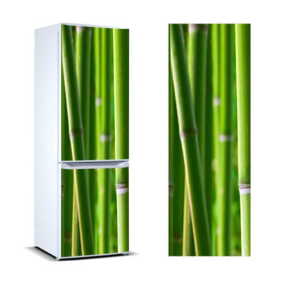 Vinilo frigorifico cañas bambú
