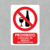 Señal Prohibido Consumo de Bebidas Alcohólicas