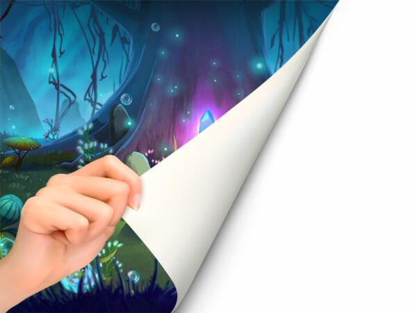 Fotomural Vinilo Infantil Bosque Fantasía