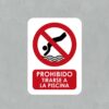Señal Prohibido Tirarse a la Piscina
