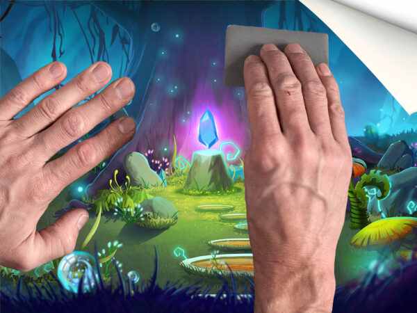 Fotomural Vinilo Infantil Bosque Fantasía