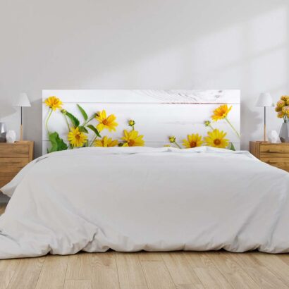 Cabecero Cama Natural Girasoles