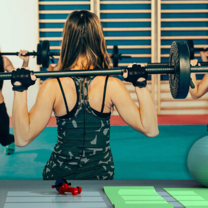 Fotomural Gimnasio Body Pump Chicas Barra