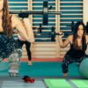 Fotomural Gimnasio Chicas Body Pump Sentadillas