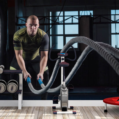 Fotomural Gimnasio Chico Crossfit Cuerdas