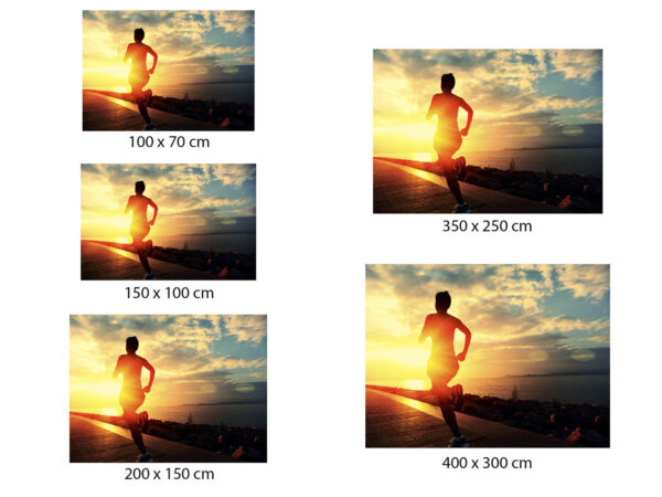 Fotomural Vinilo Running Atardecer