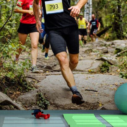 Fotomural Vinilo Running Carrera por el Monte