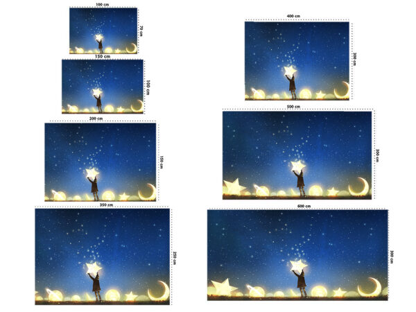 Fotomural Vinilo Infantil Cielo de Estrellas