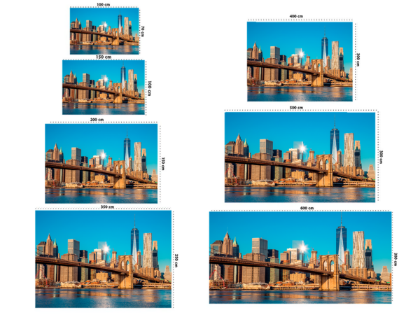 Fotomural Vinilo Amanecer en el Puente de Brooklyn