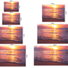 Fotomural Vinilo Atardecer Rosado en Playa