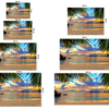 Fotomural Vinilo Amanecer Playa Tropical