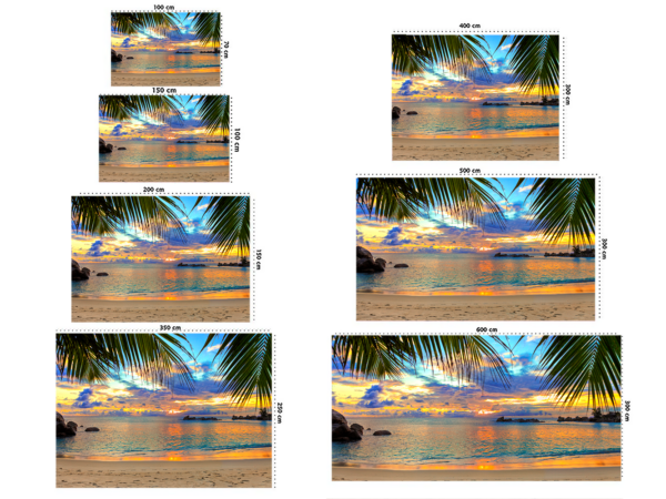 Fotomural Vinilo Amanecer Playa Tropical