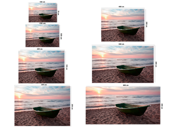 Fotomural Vinilo Amanecer en la Costa