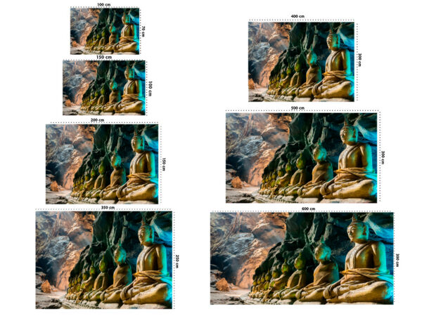 Fotomural Vinilo Cueva Buda Tailandia