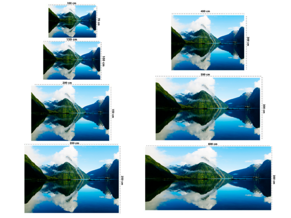 Fotomural Vinilo Lago entre Montañas