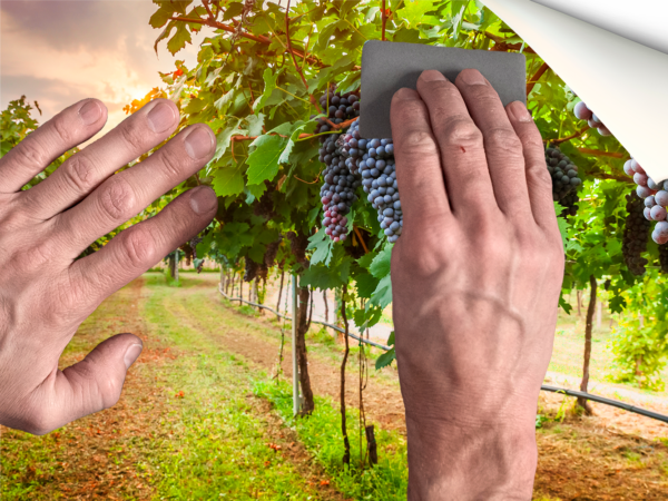 Fotomural Vinilo Viña Uvas