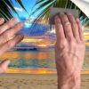 Fotomural Vinilo Amanecer Playa Tropical