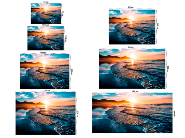 Fotomural Vinilo Amanecer en la Costa