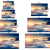 Fotomural Vinilo Amanecer en las Nubes