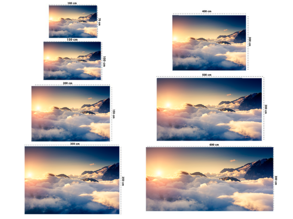 Fotomural Vinilo Amanecer en las Nubes