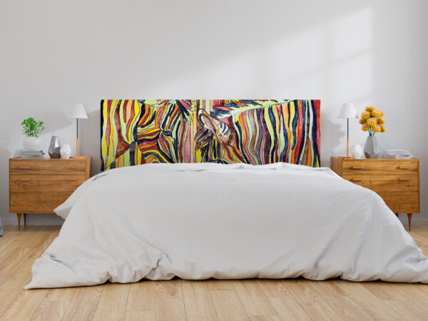 Cabecero Cama Cebras Multicolor