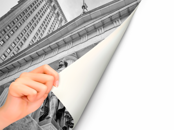 Fotomural Wall Street Blanco y Negro