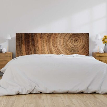 Cabecero Cama Tronco Madera