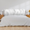 Cabecero Cama Triángulos Blancos
