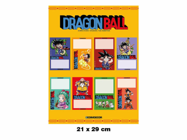 Etiquetas Escolares Vinilo Dragon Ball Classic