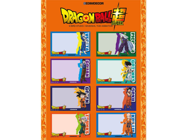 Etiquetas Escolares Dragon Ball Super Personajes